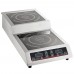 Wowcook IC-3600S Double Countertop Step-Up Induction Range / Cooker - 208-240V, 3600W