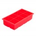 Winco ICCT-8R Silicone Ice Cube Tray - (8) 2 Cubes