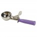 Winco ICD-12P 3.25 oz. Allergen Free Purple Handle Stainless Steel #12 Ice Cream Disher