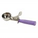 Winco ICD-16P 2.75 oz. Allergen Free Purple Handle Stainless Steel #16 Ice Cream Disher