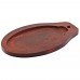 Winco ISP-3-UL Oval Wooden Platter Underliner For ISP-3