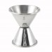 Winco J-4 Stainless Steel Double Jigger, 1 oz. x 1.5 oz.