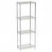 14D x 24L x 64H Chrome Wire Shelving Kit, 4-Shelf, NSF Listed