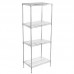 21D x 24L x 64H Chrome Wire Shelving Kit, 4-Shelf, NSF Listed