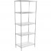 21D x 36L x 64H Chrome Wire Shelving Kit, 4-Shelf, NSF Listed