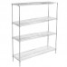 21D x 54L x 64H Chrome Wire Shelving Kit, 4-Shelf, NSF Listed