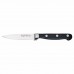 Winco KFP-35 Acero 3-1/2 Steel Paring Knife with Black Handle