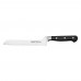 Winco KFP-83 8 Serrated Offset Bread Knife with Black POM Handle
