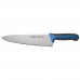 Winco KSTK-100 Sof-Tek 10 High Carbon German Steel Chefs Knife with Blue / Black Handle