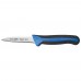 Winco KSTK-30 Sof-Tek 3-1/4 Paring Knife with Blue / Black Soft Grip Handle