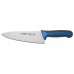 Winco KSTK-80 Sof-Tek 8 High Carbon German Steel Chefs Knife with Blue / Black Handle