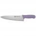 Winco KWP-100P 10 Allergen Free Chefs Knife with Purple Handle