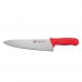 Winco KWP-100R Stal 10 Chefs Knife with Red Handle