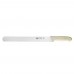 Winco KWP-121 Stal 12 Straight Bread Knife with White Handle