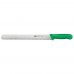 Winco KWP-121G Stal 12 Straight Bread Knife with Green Handle