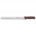 Winco KWP-121N Stal 12 Straight Bread Knife with Brown Handle