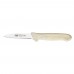 Winco KWP-30 Stal 3-1/4 Paring Knife with White Polypropylene Handle, 2-Pack