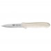 Winco KWP-31 Stal 3-1/2 Serrated Paring Knife with White Polypropylene Handle, 2-Pack