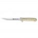 Winco KWP-50 Stal 5-1/2 Steel Utility Knife with White Handle