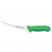 Winco KWP-60G Stal 6 Curved Boning Knife with Green Handle