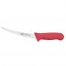 Winco KWP-60R Stal 6 Curved Boning Knife with Red Handle