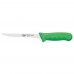 Winco KWP-61G Stal 6 Straight Boning Knife with Green Handle