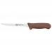 Winco KWP-61N Stal 6 Straight Boning Knife with Brown Handle