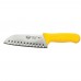 Winco KWP-70Y Stal 7 Santoku Knife with Yellow Handle