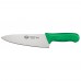 Winco KWP-80G Stal 8 Chefs Knife with Green Handle