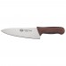 Winco KWP-80N Stal 8 Chefs Knife with Brown Handle
