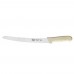 Winco KWP-91 Stal 9-1/2 Curved White Serrated Bread Knife