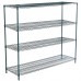 21D x 72L x 64H Green Epoxy Wire Shelving Kit, 4-Shelf, NSF Listed