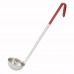 Winco LDC-2 2 oz Red Handle Ladle