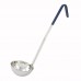 Winco LDC-8 8 oz Ladle with Blue Handle