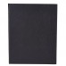 Winco LMD-811BK Black Leatherette Two Panel Menu Cover, 8-1/2 x 11