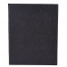 Winco LMF-811BK Black Leatherette Four Panel Menu Cover, 8-1/2 x 11