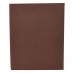 Winco LMF-811BN Brown Leatherette Four Panel Menu Cover, 8-1/2 x 11