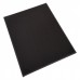 Winco LMS-811BK Black Leatherette Single Panel Menu Cover, 8-1/2 x 11