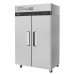 Turbo Air M3H47-2-TS M3 Series 52 Reach-In Two-Section Solid Door Heated Cabinet w/ Universal Tray Slide - 43 Cu. Ft.