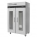 Turbo Air M3R47-2-G-N 52 M3 Series Reach-In Glass Door Two-Section Refrigerator - 42 Cu. Ft.