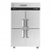 Turbo Air M3R47-4-N-AL 52 M3 Series Reach-In Double Half Solid All Left Hinge Door Top Mount Refrigerator - 42 Cu. Ft.