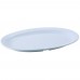 Winco MMPO-118W White Oval Melamine Platter, 11-1/2 x 8