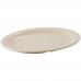 Winco MMPO-96 Tan Oval Melamine Platter, 9-3/4 x 6-3/4