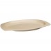 Winco MMPT-129 Tan Melamine Rectangular Platter, 12-1/2 x 9