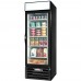 Beverage-Air MMR27HC-1-B Marketmax 30" Glass Swing Door Black Refrigerated Merchandiser with LED Lighting - 27 Cu. Ft.