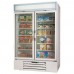 Beverage-Air MMR49HC-1-W MarketMax 52" Double Glass Swing Door White Refrigerated Merchandiser with LED Lighting- 49 Cu. Ft.