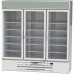 Beverage-Air MMR72HC-1-W Marketmax 75" Triple Glass Swing Door White Refrigerated Merchandiser with LED Lighting - 72 Cu. Ft.