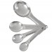 Winco MSP-4P Stainless Steel 4-Piece Measuring Spoon Set