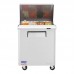 Turbo Air MST-28-12-N 28 M3 Series Refrigerated Mega Top Table with 12 Pan Capacity