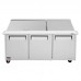 Turbo Air MST-72-30-N 72 M3 Series Refrigerated Mega Top Table with 30 Pan Capacity
